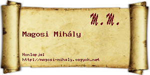 Magosi Mihály névjegykártya