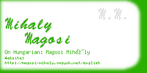 mihaly magosi business card